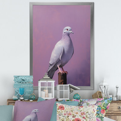 Poli colombe - art mural toile colombe