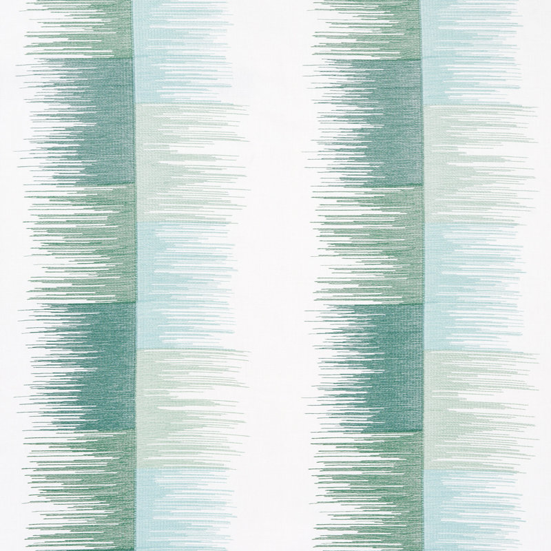 Sunburst Stripe Embroidery Fabric, Mineral