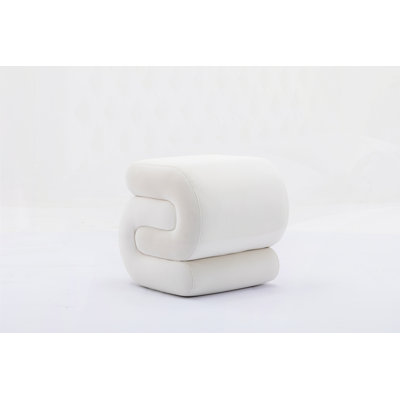S-Shape Ottoman Makeup Stool Footstool