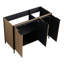 Meuble-lavabo moderne 48 po - Contreplaqué café, nombreuses options de rangement