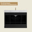 Meuble-lavabo simple autoportant 48 po avec comptoir en pierre ingénieur, 48 po, assemblé à la main, certificat EPA-133572847