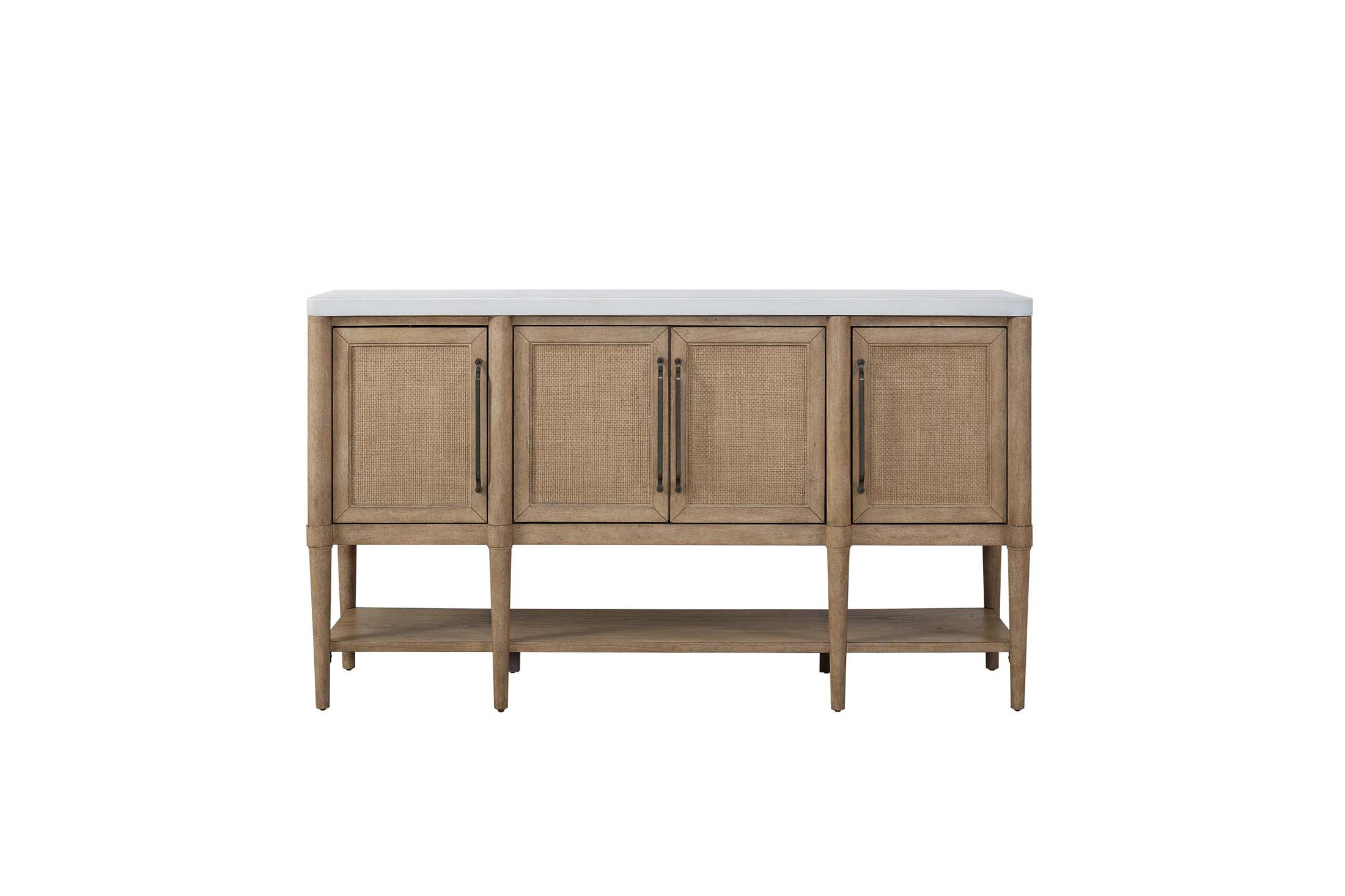 Latitude Run® Cement Topped Server With Cane Insets, Durable And ...