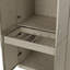 Armoire 6 portes H 100,8 po x l 31,5 po texturée en lin avec tringle et support à pantalons-1138830908