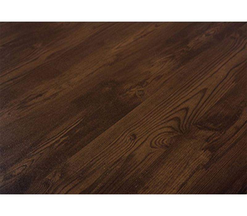 Indoor Powdercoated Wood Table Top, H 1,125 po x L 48 po x l 30 po, Chêne noyer foncé