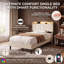 Upholstered Linen Platform Bed-1572705496-1572705499