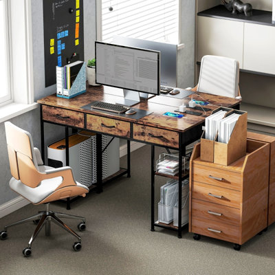 Metal Base Computer Desk