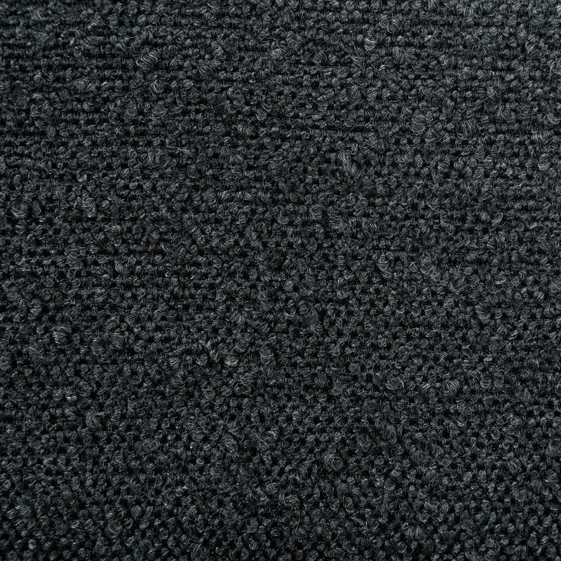 Chaise d'appoint rembourrée Mckinley Boucle, Noir