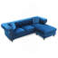 Canapé (sans repose-pieds), bleu marine