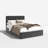 Haden Velvet Upholstered Platform Bed Frame with Channel Tufted Headboard-430185540-430185537