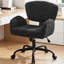 Chaise de bureau pivotante en chenille moderne pour bureau à domicile, coiffeuse et bureau-605231610