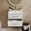 Ensemble de meuble-lavabo moderne blanc brillant sans effort