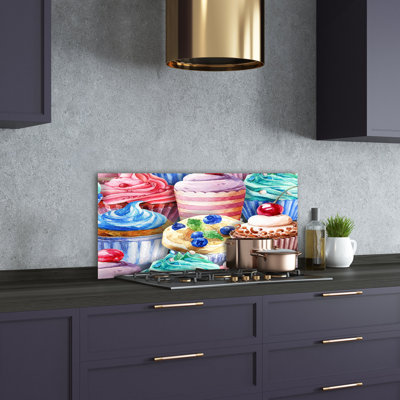 50cm W x 100cm L Glass Peel and Stick Panel