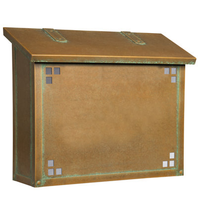 Pasadena Brass Wall Mounted Mailbox