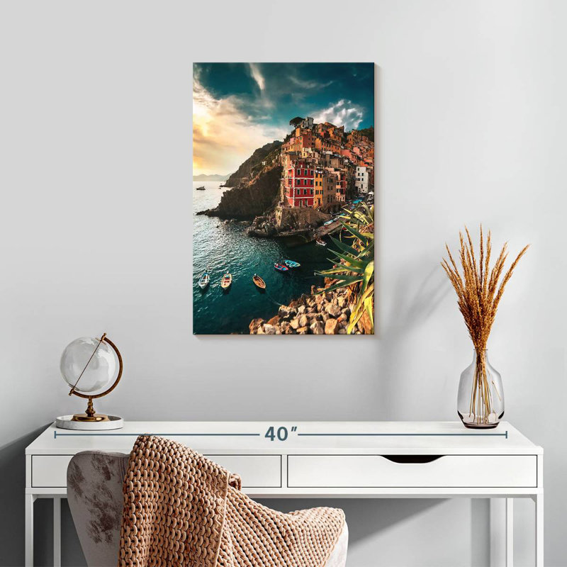 Gillard Riomaggordin Cinque Terre, H 24 po x l 16 po