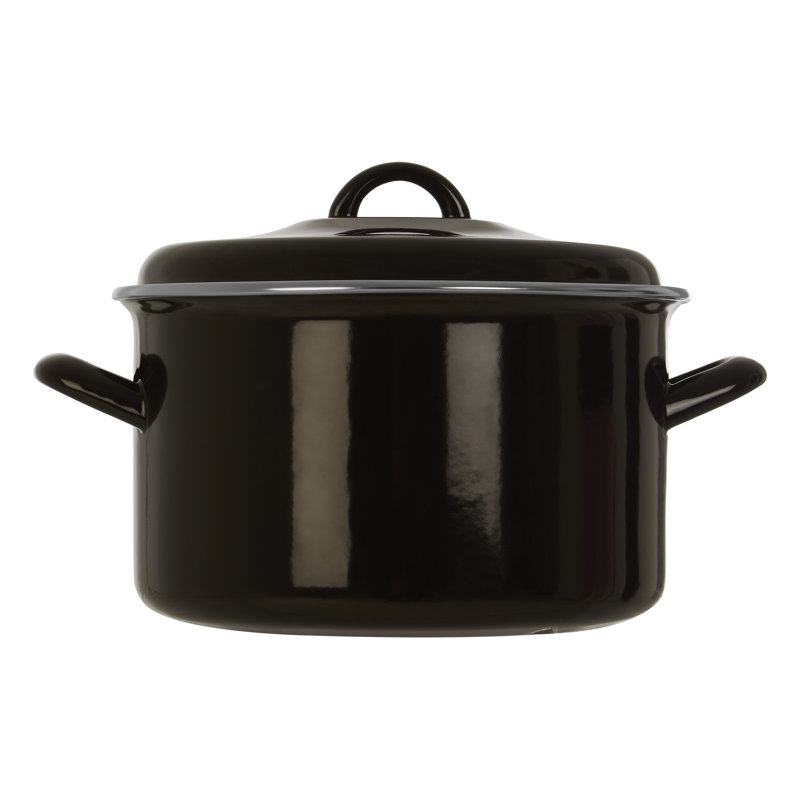 Danielburnham 4.7 l Aluminium Round Casserole, Black
