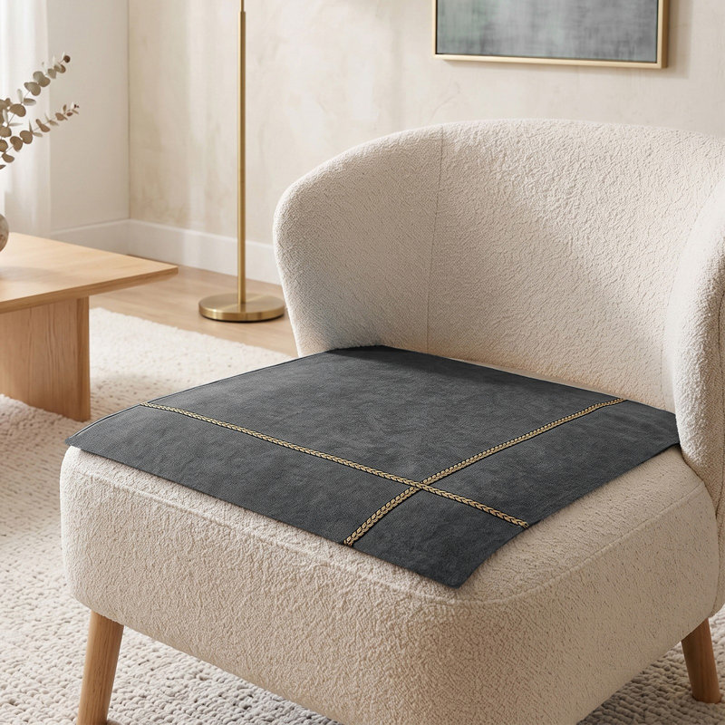 Chenille Sofa Cover with Anti-Slip Base