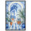 Art mural bleu et blanc avec palmiers tropicaux par Bay Isle Home ™
