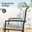 Ensemble de 2 chaises de jardin pour l'extérieur, jardin, bord de piscine