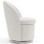 Fauteuil d'appoint rembourré pivotant avec dossier haut-1629528272