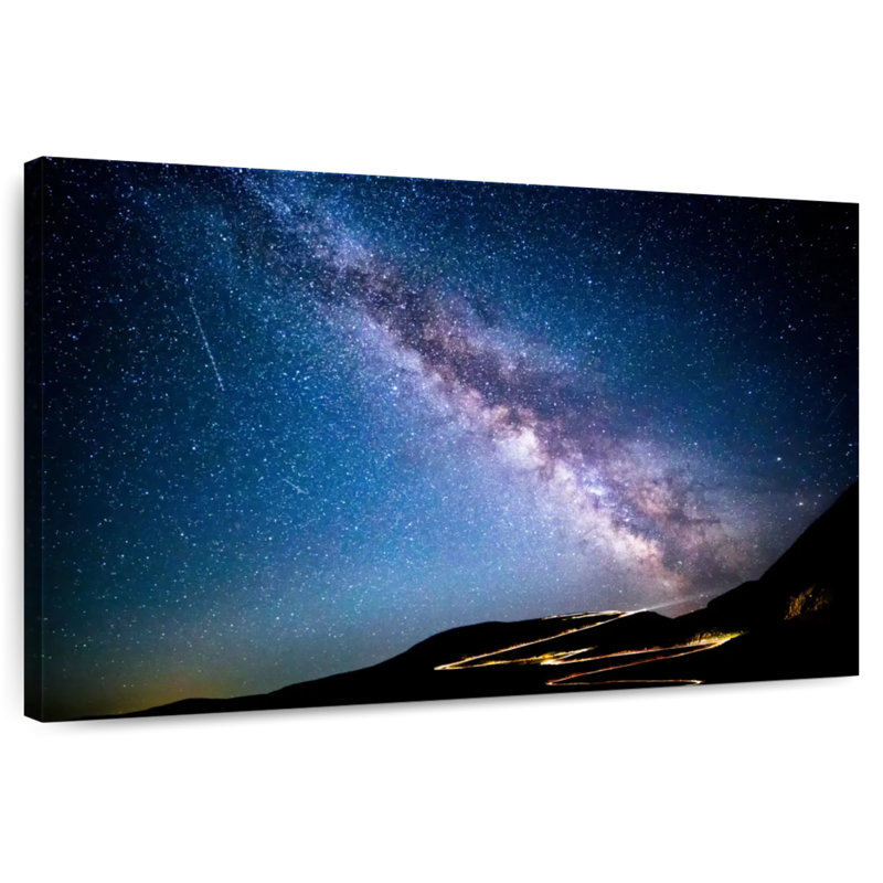 Oberle, beau ciel nocturne, H 34 po x l 51 po