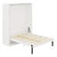 Lit escamotable mural Murphy avec supports de rangement cachés, idéal pour les bureaux à domicile et les petits espaces-513944946