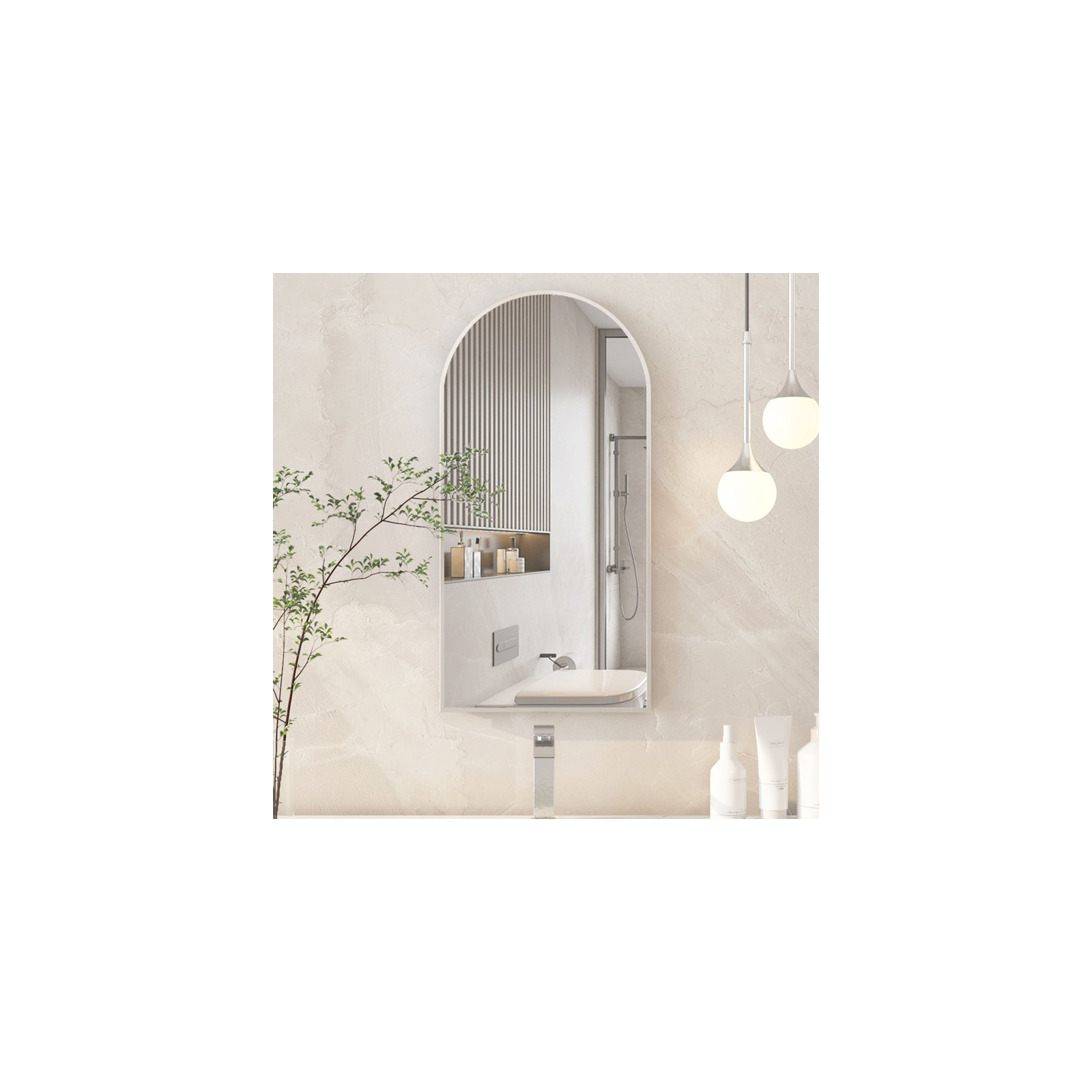 Poulton Medicine Cabinet, 26.8" H x 16.5" W x 4.5" D, Brushed Light Gold