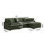 Canapé modulaire en tissu 3 places avec repose-pieds Lucilla-1097453977-1097453979