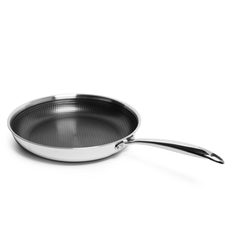 8-Inch Stainless Steel Nonstick Frying Pan with Lid