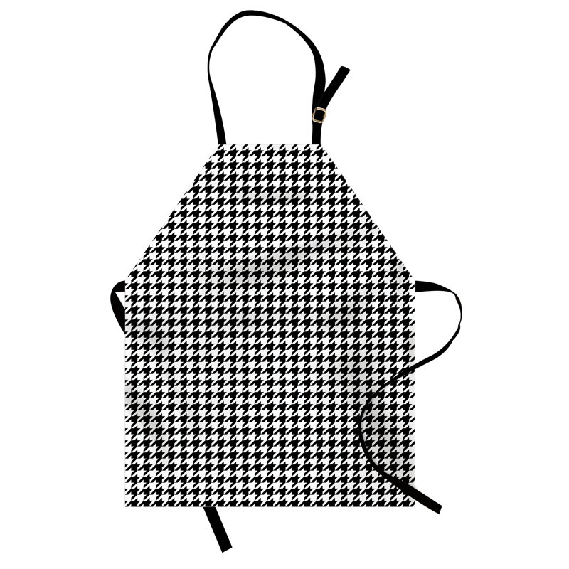 East Urban Home Modern Apron, Cooking Gardening, Adult Size, Charcoal Grey and White
