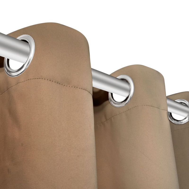 Back East Room Darkening Curtain Pair, 135 W x 175 D cm, Cream