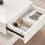 Modern High Gloss Coffee Table LED with 2 Drawer Storage for Living Room