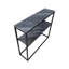 Attis 90cm Metal Console Table For Living Room Furniture, 2 Tier Hallway Table