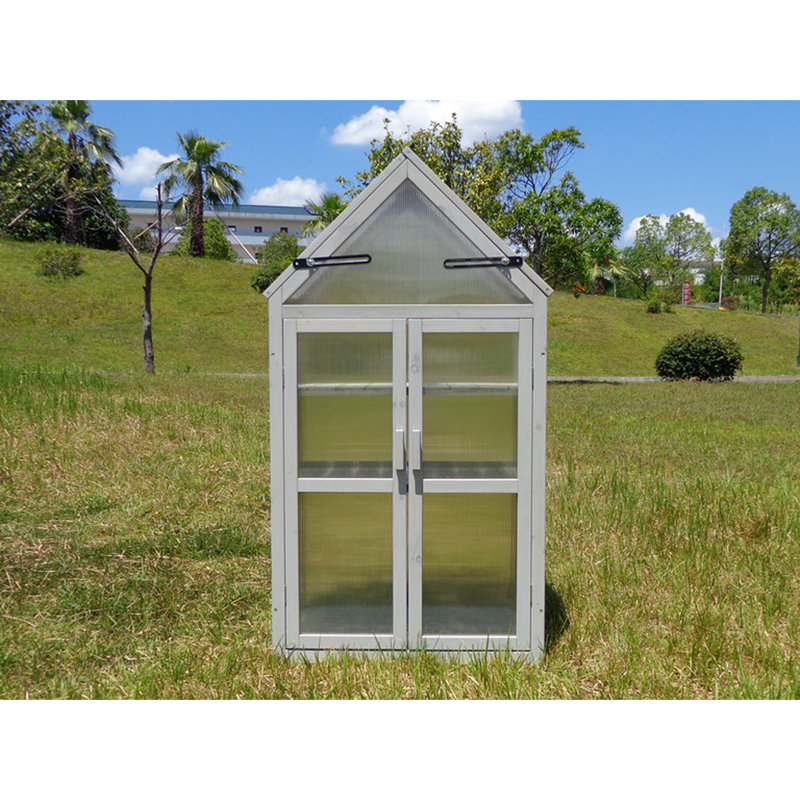 Mini serre d'intérieur pour l'entretien des plantes - Tablettes et panneaux réglables compacts, supports muraux, bois humide et bois