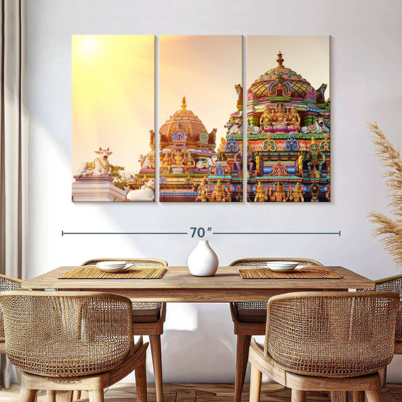 Adella Kapaleeshwarar Temple, 42" H x 65" W