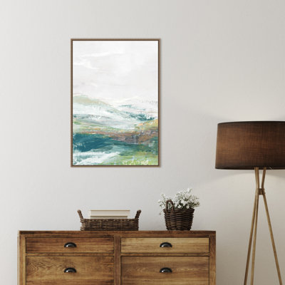 «Verdant Vista No. 1» par Twinbrook, reproduction d'art sur toile encadrée