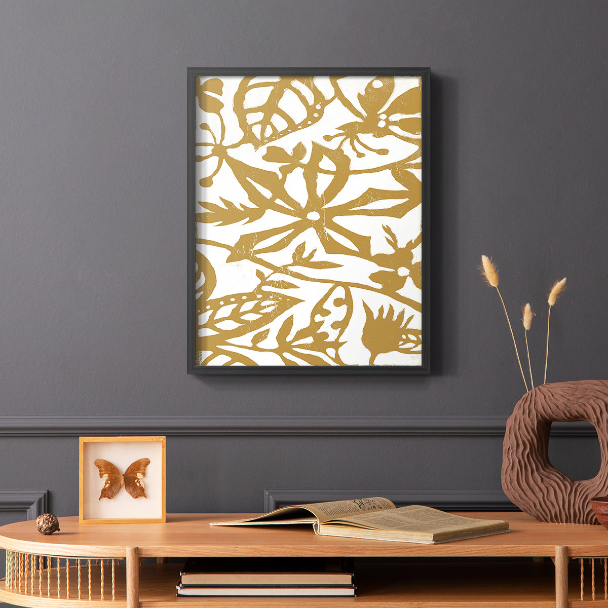 Winston Porter White On White IV V30 Framed Print - Solid Wood | Wayfair