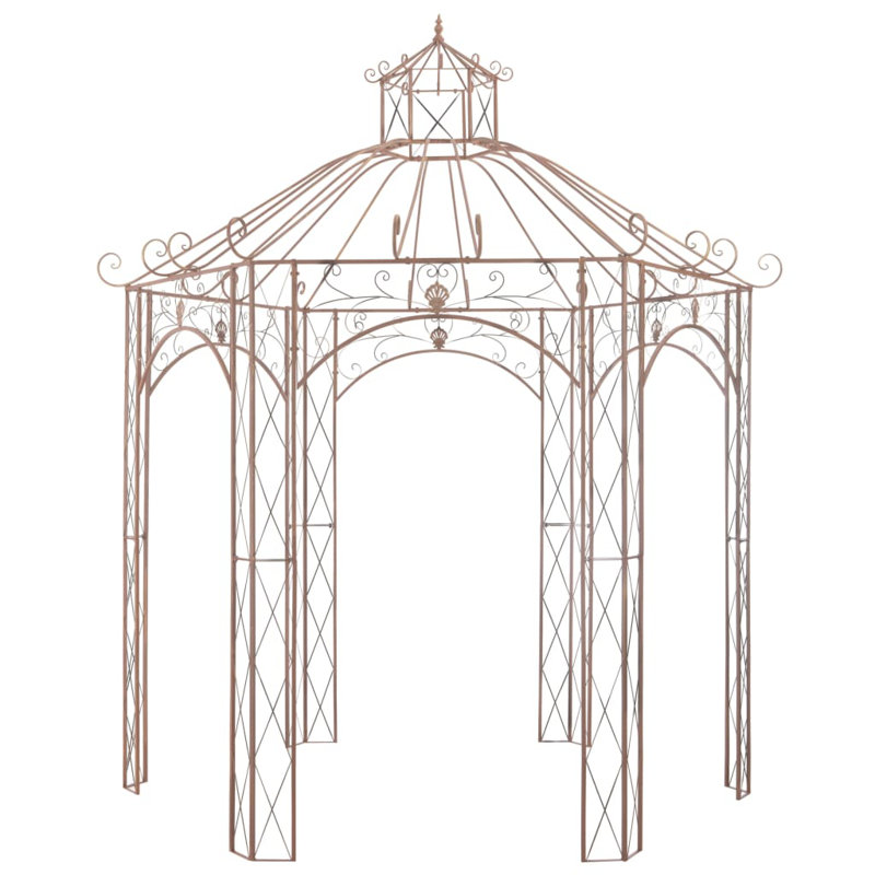 Edson Metal Gazebo, 344 cm H x 300 cm W x 300 cm D