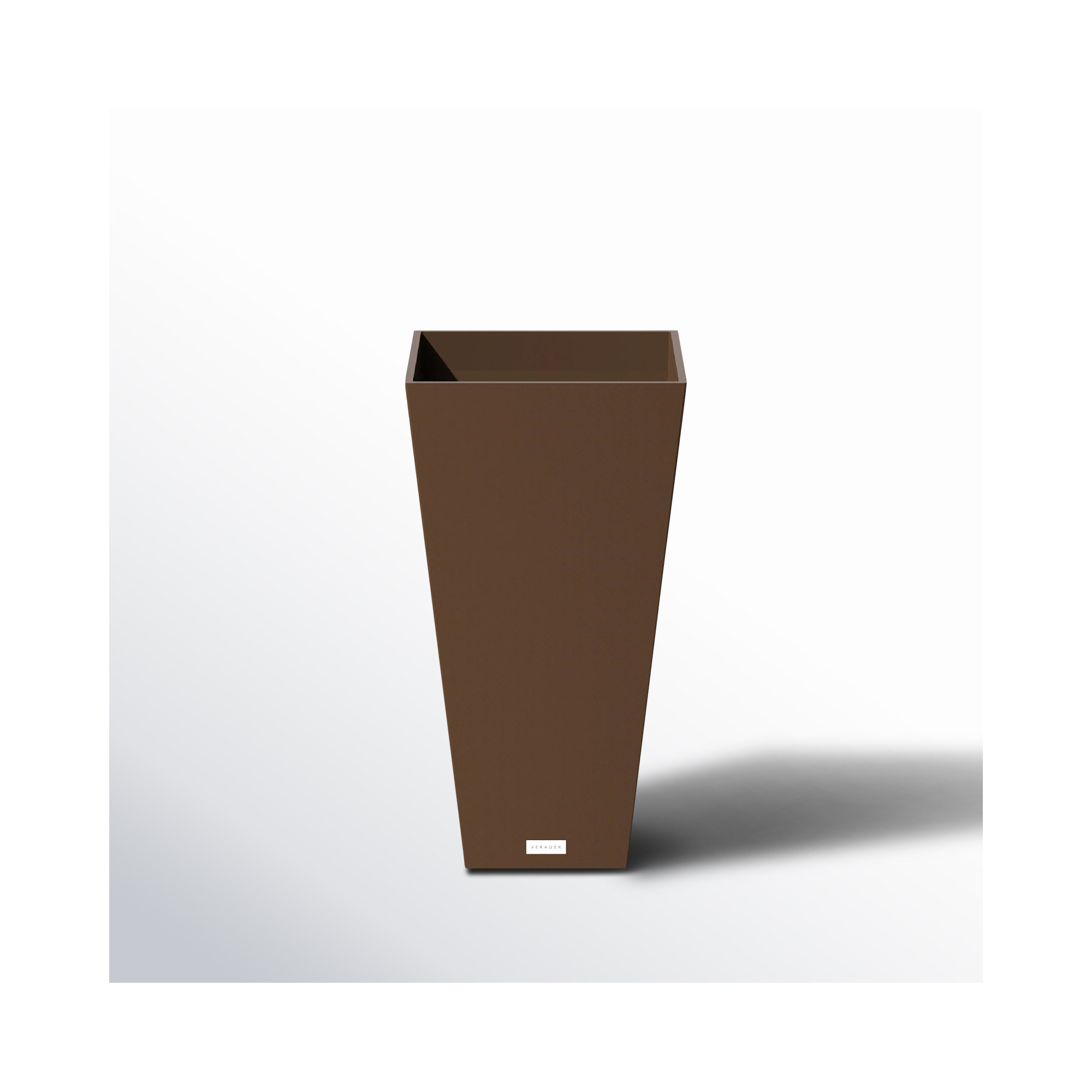 Pure Series Midland Planter, 1, Espresso, 26" H x 13.75" W x 13.75" D