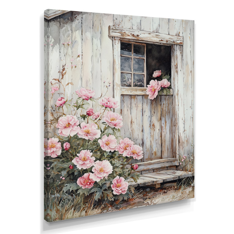 Carsonville - Floral Wall Art Living Room, 20" H x 12" W, Wrapped Canvas, Does Not Apply