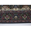 Tapis oriental noir classique à motif floral Kirman-2106159329