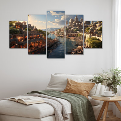 Alyncia - City Architecture Wall Art Set 5 Piece