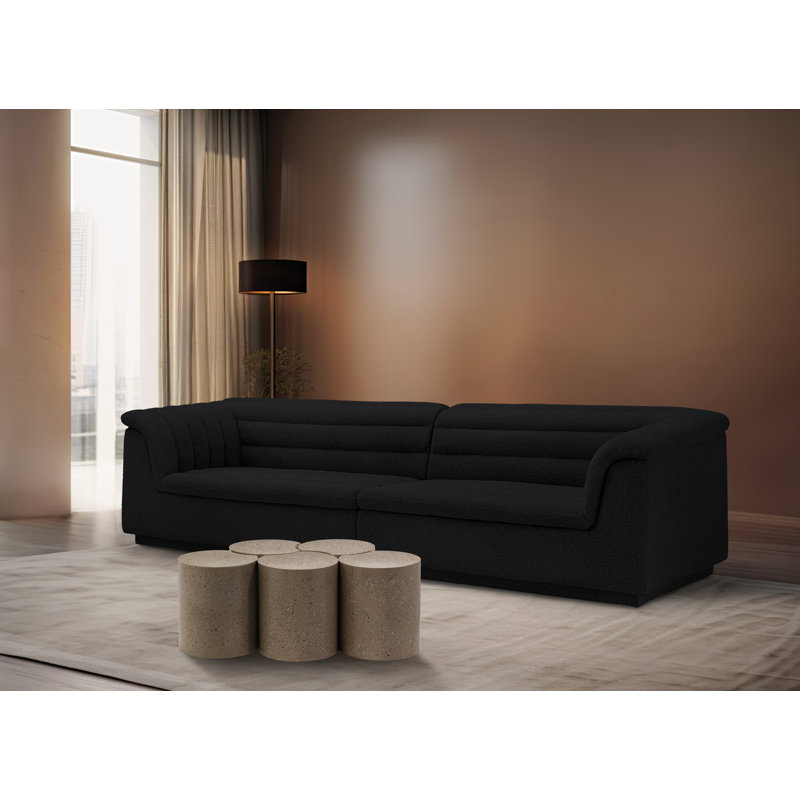Ensemble de 5 tables de groupage Hylie, Taupe
