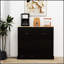 Armoire à ordures inclinable à deux tiroirs et deux compartiments pour une gestion et un rangement efficaces des déchets dans les cuisines modernes-2146180045