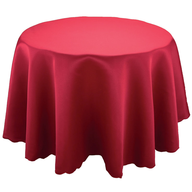 Hannaha Red Round Tablecloth