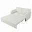 Canapé-lit convertible convertible, canapé-lit 3 en 1 avec rangement latéral et 8 roulettes silencieuses, causeuse en chenille épaisse rembourrée pour le salon, la chambre à coucher, l’appartement-64072446