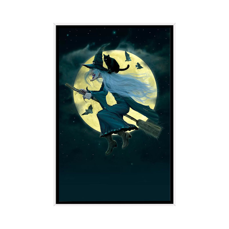 Witch by Vincent Hie - Print on Canvas, 101.6 cm H x 66.04 cm W, White Framed