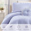 Ensembles de literie en microfibre douce, style simple TG vichy à volants pour la maison