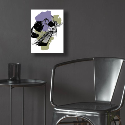 «Music Night» par TM Borenstein, art mural en verre acrylique