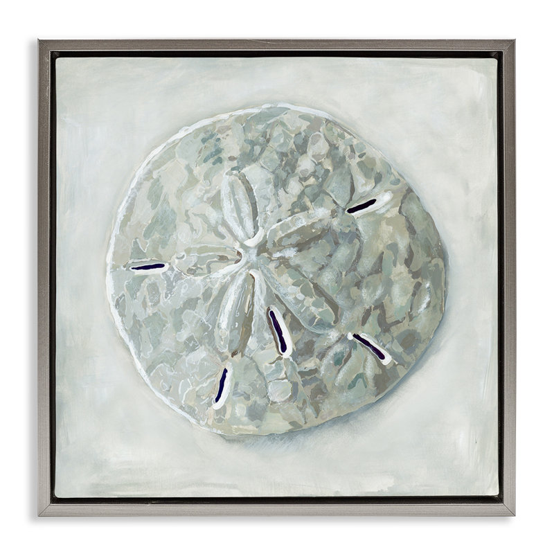 Coquillage gris, Cadre flottant gris lustré, H 18 po x l 18 po