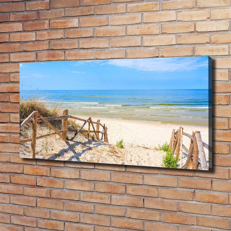 Entrance To The Beach - Wrapped Canvas Print